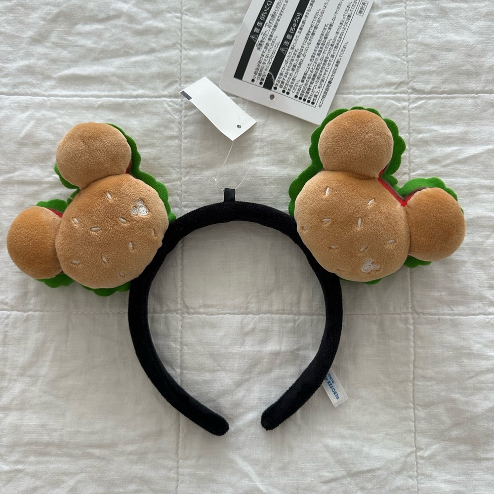 Disney Tokyo Disneyland Burger Mickey Mouse Ears Headband